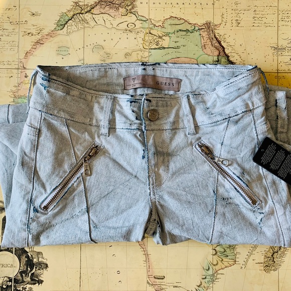 NWT Guess Moto Letitia Skinny Jeans 24 - Picture 4 of 10